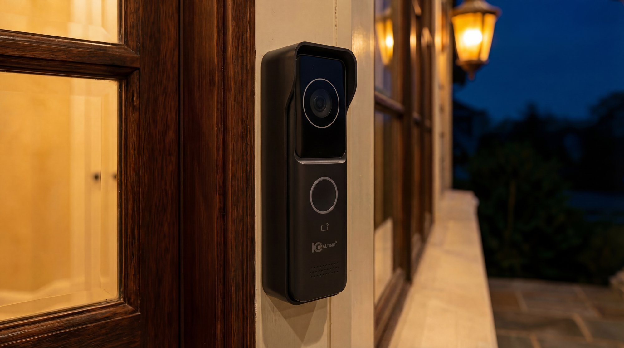 Evening-Modern-Luxury-Close-Up-IPMX-DB20-IRB1-Dinger-Pro-Door-Station-Black-Sunshade-2-1