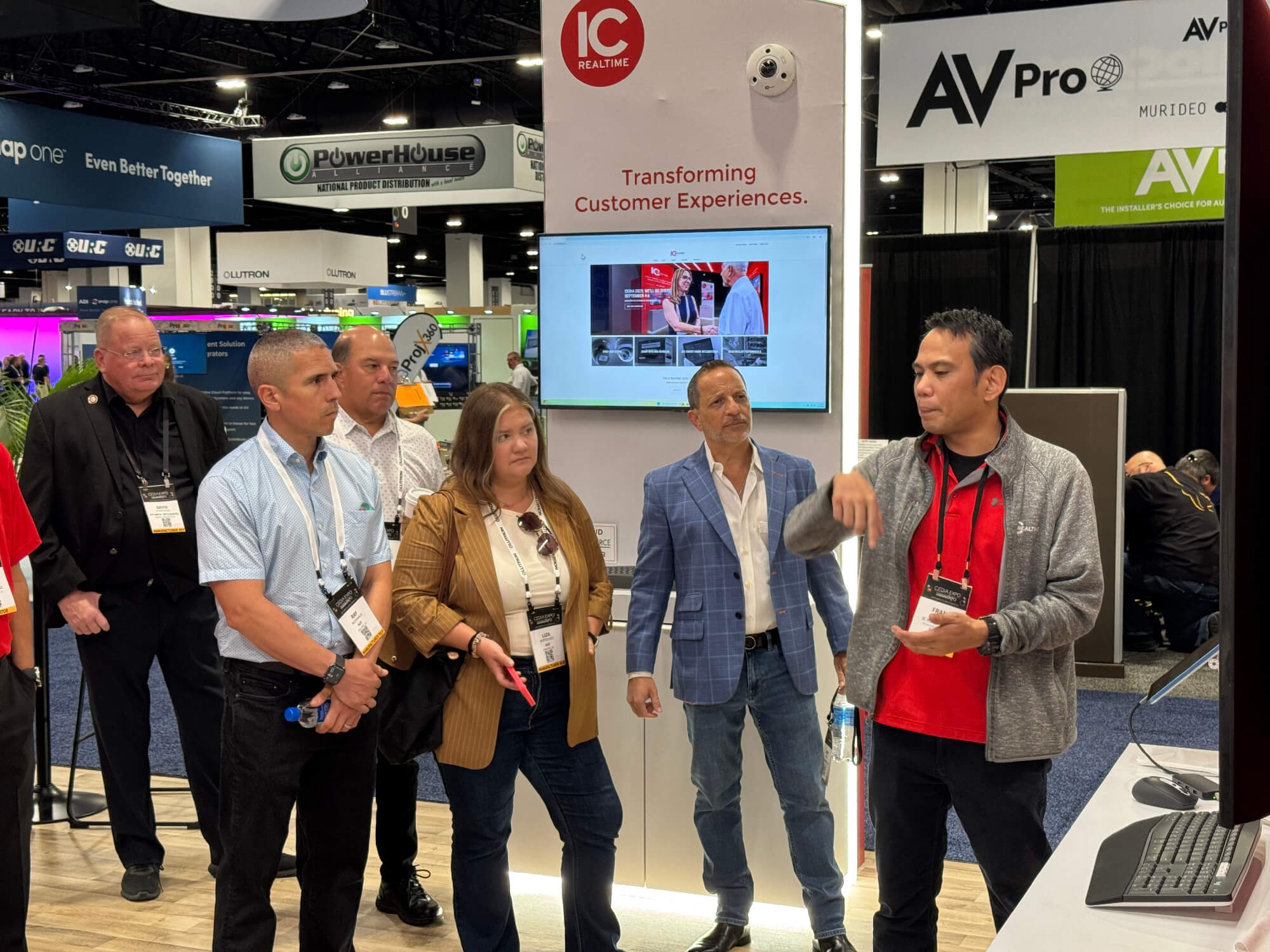 IC Realtime CEDIA Booth Tech DEMO